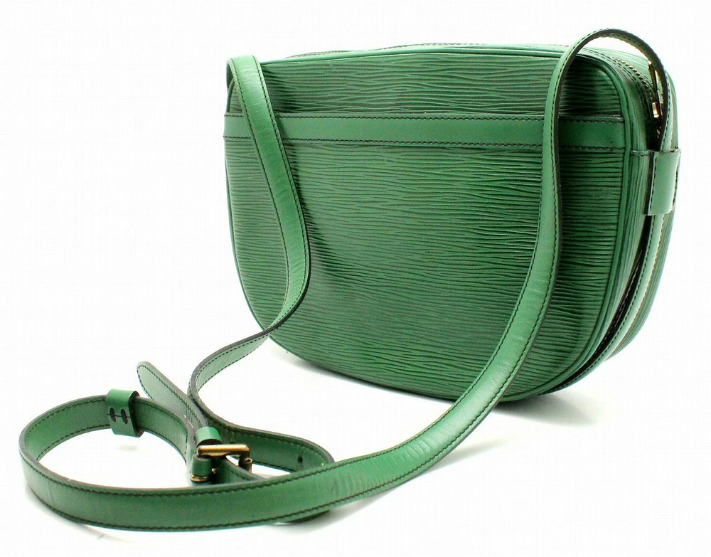 Louis Vuitton Crossbody Green Epi Bag Fille Leather Borneo Jeune